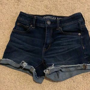 American Eagle Dark Denim Shorts